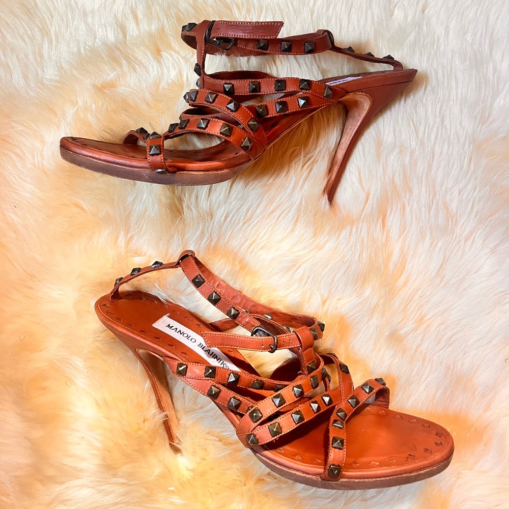 Manolo Blahnik Studded Heels